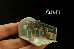 Quinta Studio QD32148 P-47D Thunderbolt Bubbletop Early 3D-Printed &amp;amp; colored Interior on decal paper (Trumpeter) 1/32 – imagen 7