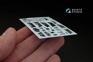 Quinta Studio QD48051 F/A-18F late / EA-18G 3D-Printed &amp;amp; colored Interior on decal paper (for Hasegawa kit) 1/48 – image 4