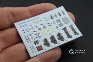 Quinta Studio QD48177 Bf 109E 3D-Printed &amp;amp; colored Interior on decal paper (for Airfix kit) 1/48 – immagine 8