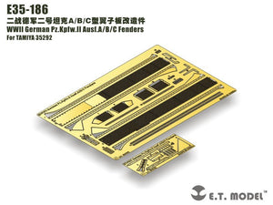 ET Model E35-186 WWII German Pz.Kpfw.II Ausf.A/B/C Fenders (For TAMIYA 35292) (1/35)
