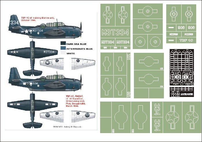 Montex K32126 TBF-1C Avenger 1/32