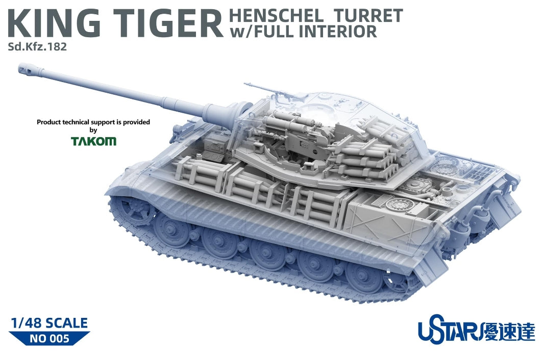 Suyata NO-005 King Tiger Henschel Turret With Full Interior 1/48 – obrázek 3