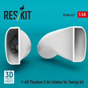 RESKIT RSU48-0623 F-4B Phantom II Air intakes for Tamiya kit (3D Printed) 1/48