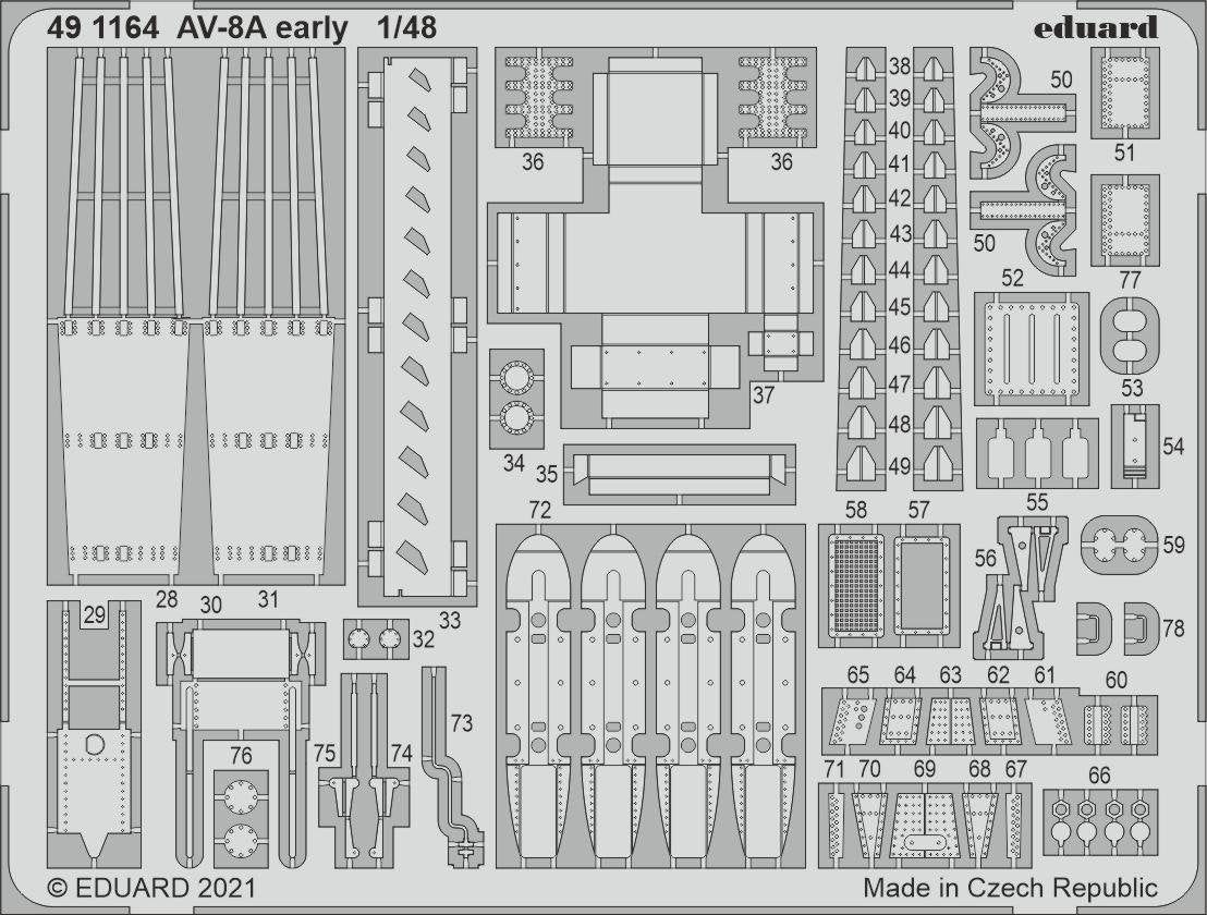 Eduard 491164 AV-8A Early KINETIC 1/48 – image 2