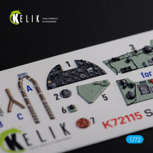 KELIK K72115 Sea Hurricane Mk I interior 3D decals for Arma Hobby kit 1/72 – Bild 3