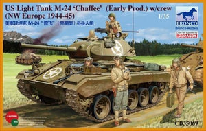 Bronco CB35069 US Light Tank M-24 Chaffee (WWII Prod.) w/ Tank Crew Set 1/35