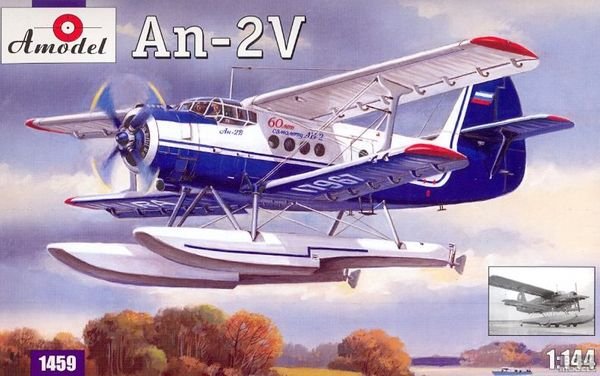 A-Model 01459 Soviet Antonov AN-2V floatplane 1/144