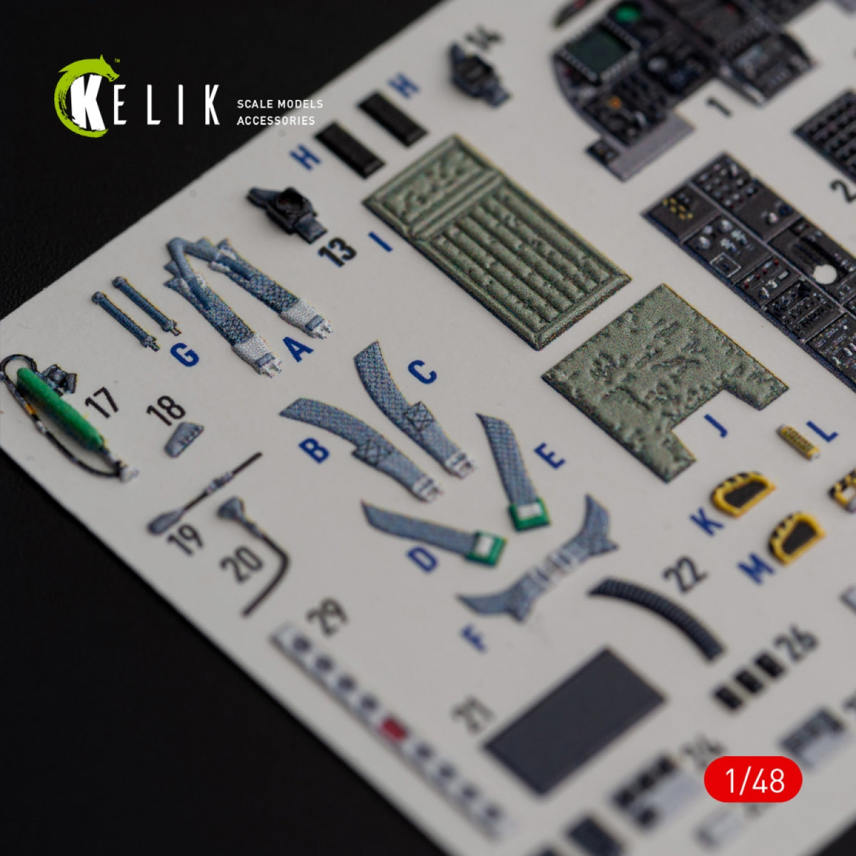 KELIK K48018 A-10C &amp;quot;Thunderbolt II&amp;quot; interior 3D decals for Italeri kit 1/48 – image 6