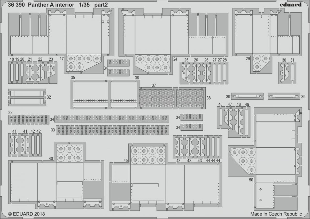 Eduard 36390 Panther A interior TAKOM 1/35 – image 2