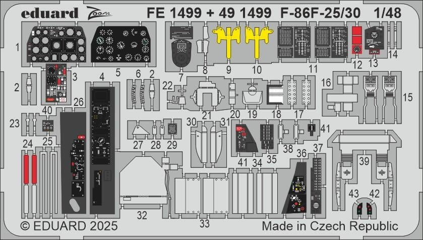 Eduard 491499 F-86F-25/30 AIrfix 1/48 – obrázek 2