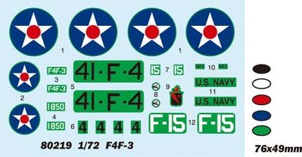 Hobby Boss 80219 F4F-3 &amp;quot;Wildcat&amp;quot; 1/72 – obrázek 2