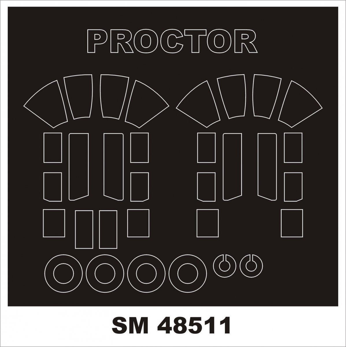 Montex SM48511 PERCIVAL PROCTOR DORA WINGS 1/48