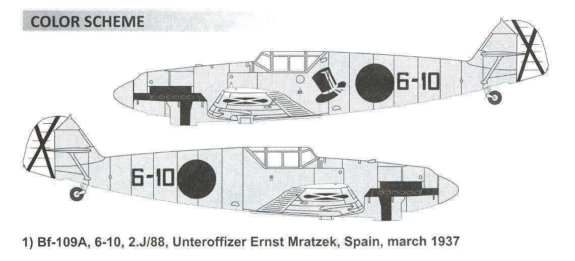 Dora Wings 48009 Bf.109 A/B Legion Condor 1/48 – imagen 6