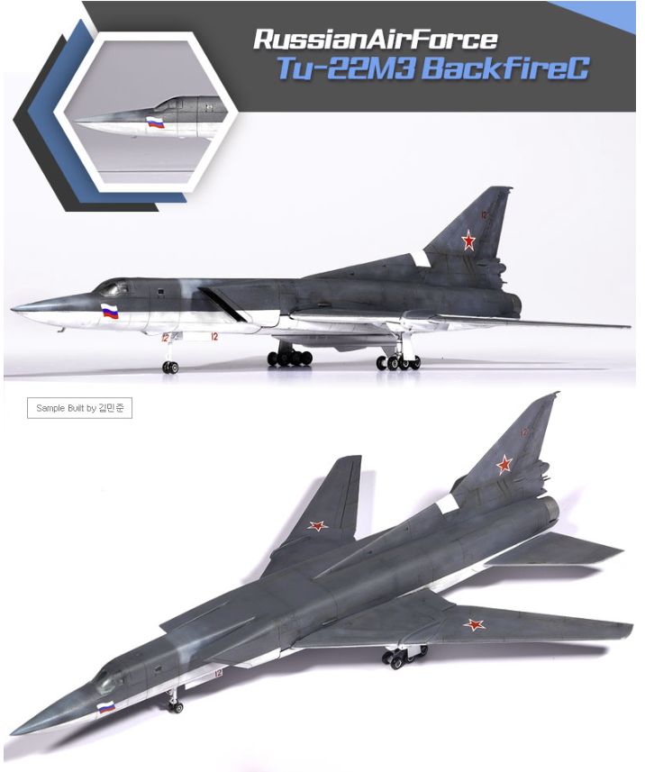 Academy 12636 Tu-22M3 Backfire C 1/144 – image 6