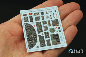 Quinta Studio QD32203 B-25J Mitchell Glass nose 3D-Printed &amp;amp; colored Interior on decal paper (HK models) 1/32 – image 3