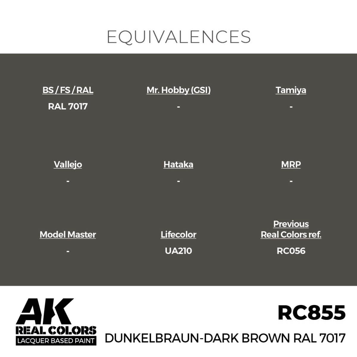 AK Interactive RC855 Dunkelbraun-Dark Brown RAL 7017 17 ml – image 3