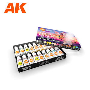 AK Interactive AK11765 SIGNATURE SET – KEIGO MURAKAMI PERSONAL MIXES – ANIME FIGURES PAINT SET 18x17 ml – image 2