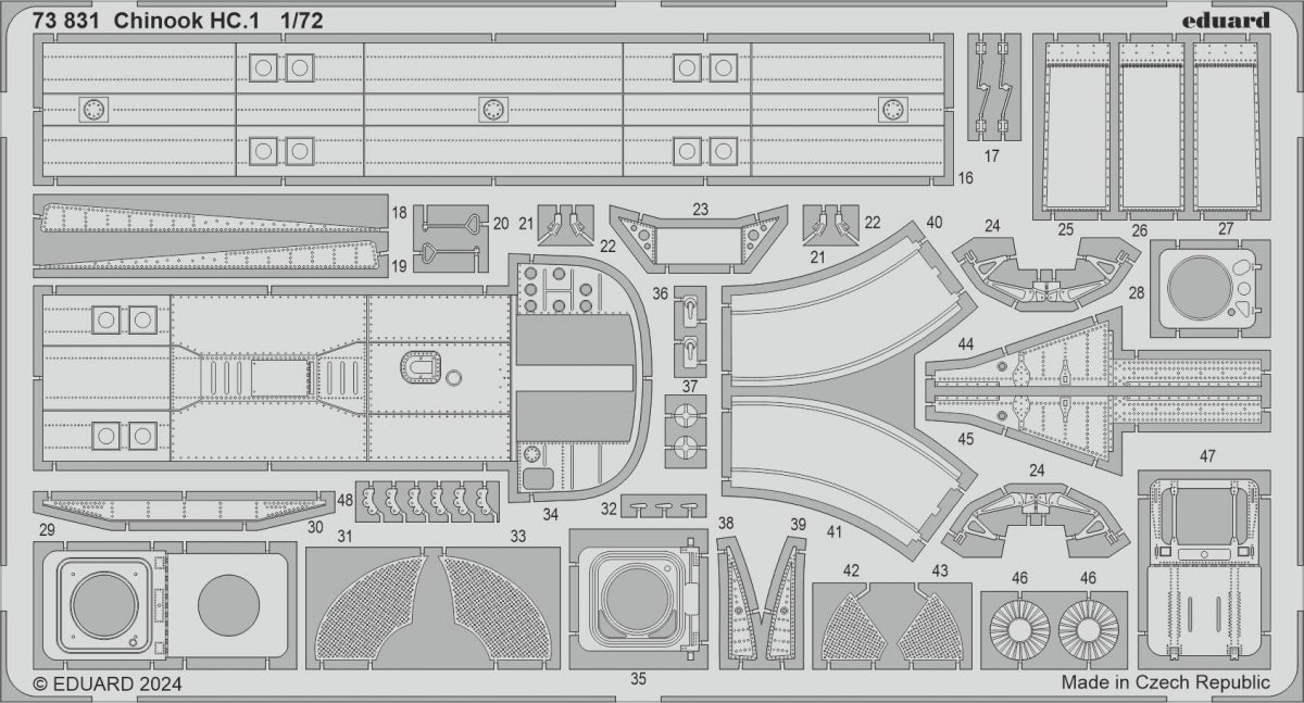Eduard 73831 Chinook HC.1 AIRFIX 1/72 – obrázek 2
