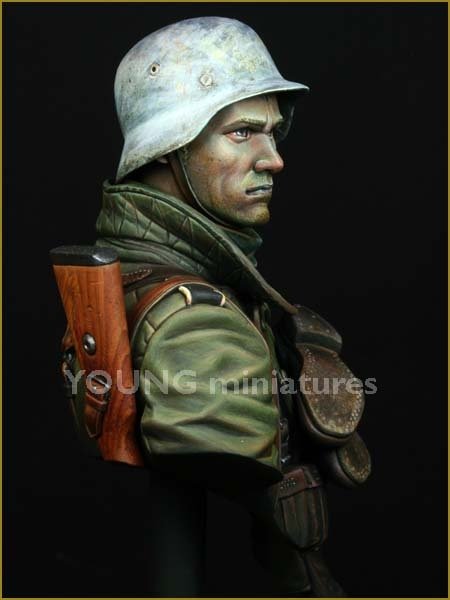Young Miniatures YM1825 German Infantry Russian Front WWII 1/10 – Bild 4