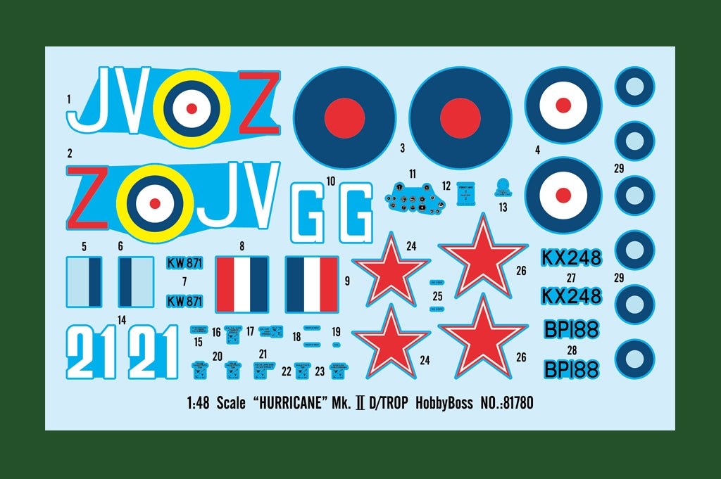 Hobby Boss 81780 HURRICANE Mk.ⅡD/TROP 1/48 – image 3