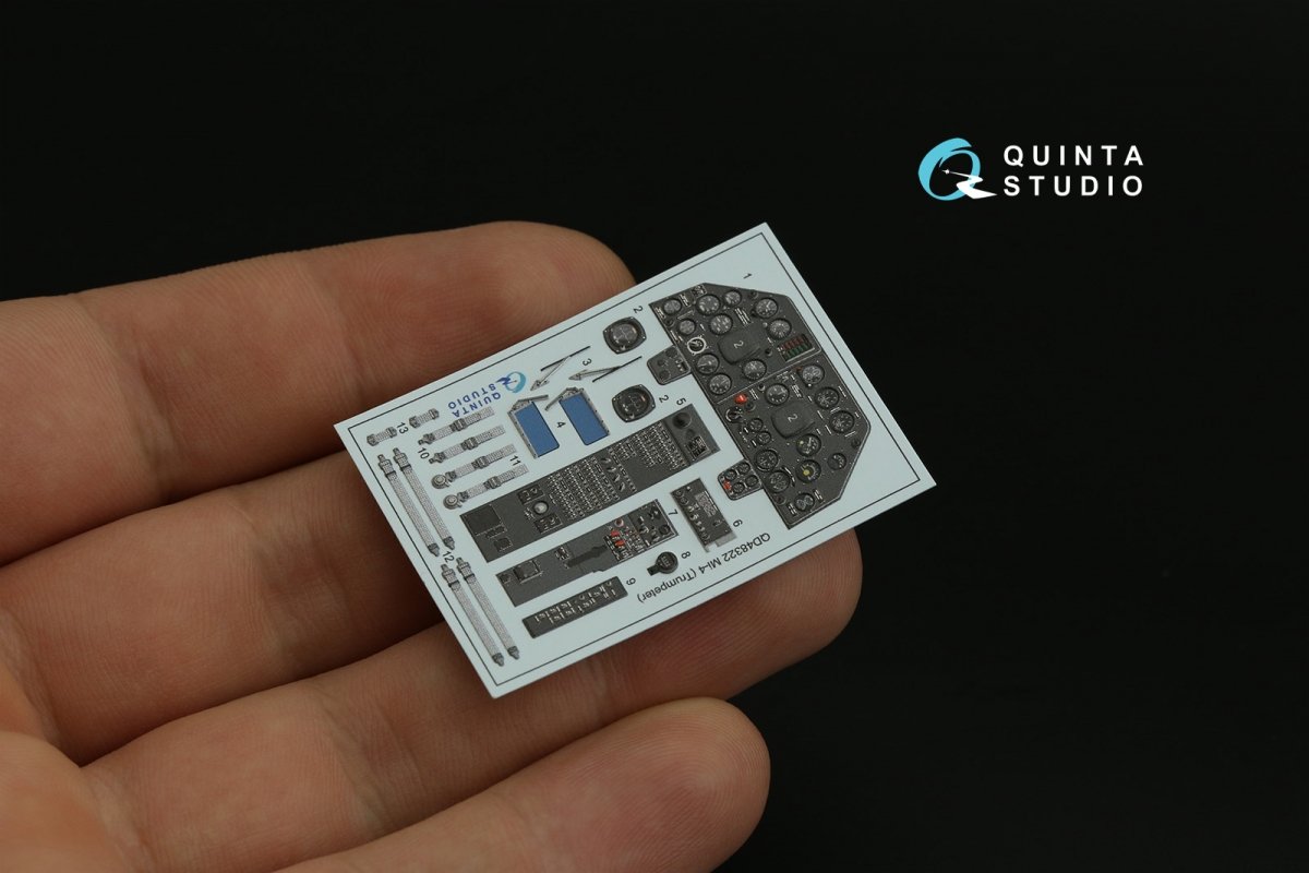 Quinta Studio QD48322 Mi-4 3D-Printed &amp;amp; colored Interior on decal paper (Trumpeter) 1/48 – image 5