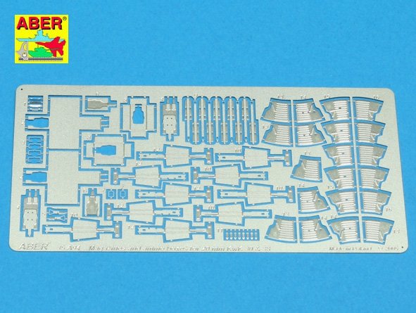 Aber 35A094 Magazines and ammo boxes for 20mm KwK 30 and 38 German clasps and clamps (2nd choice) 1/35