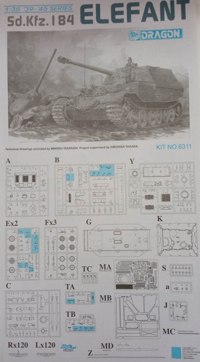Dragon 6311 Sd.Kfz. 184 Elefant 1/35 – Bild 4