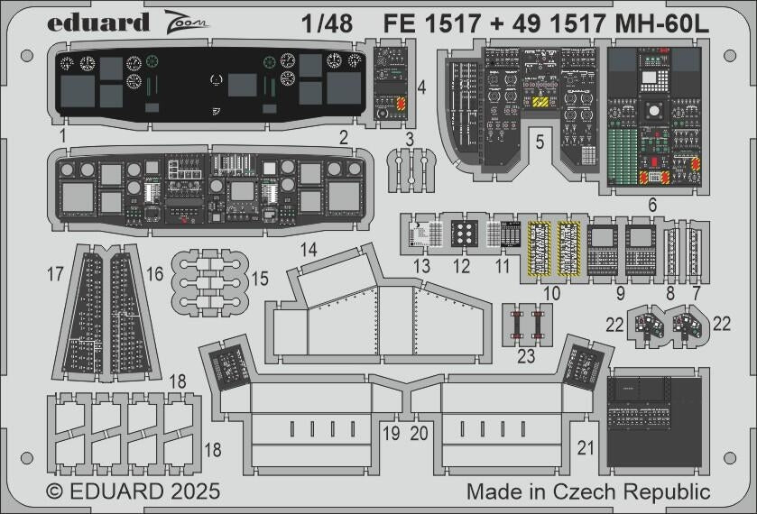 Eduard FE1517 MH-60L ICM 1/48