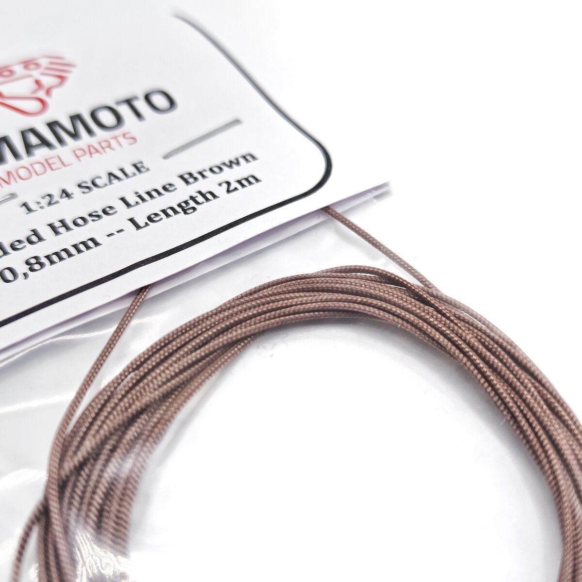 Yamamoto YMPTUN93 Braided Hose Brown 0.8 mm 2m 1/24