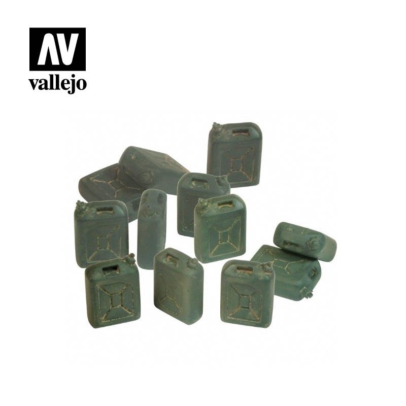 Vallejo SC208 Diorama Accessories IDF Jerrycan set 1/35