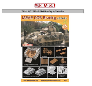 Dragon 7414 M2A2 ODS Bradley w/Interior 1/72 – imagen 2