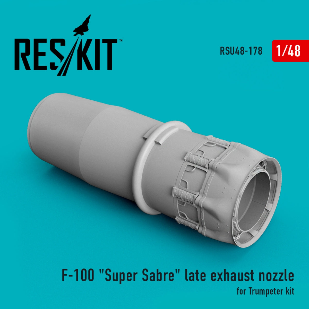 RESKIT RSU48-0178 F-100 &amp;quot;Super Saber&amp;quot; late exhaust nozzle for Trumpeter kit 1/48