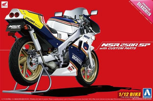 Aoshima 00543 HONDA 88 NSR250R SP AVEC PIÈCES PERSONNALISÉES (HONDA) 1/12