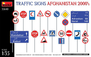 MiniArt 35640 TRAFFIC SIGNS AFGHANISTAN 2000&amp;#39;s 1/35