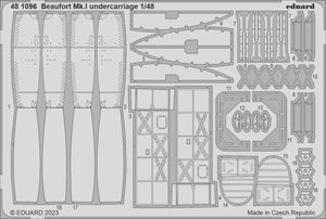 Eduard 481096 Beaufort Mk. And undercarriage ICM 1/48