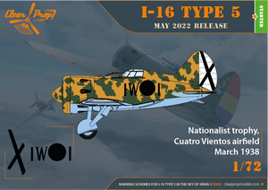 Clear Prop! CP72023 I-16 Type 5 In the sky of Spain STARTER KIT 1/72 – immagine 4