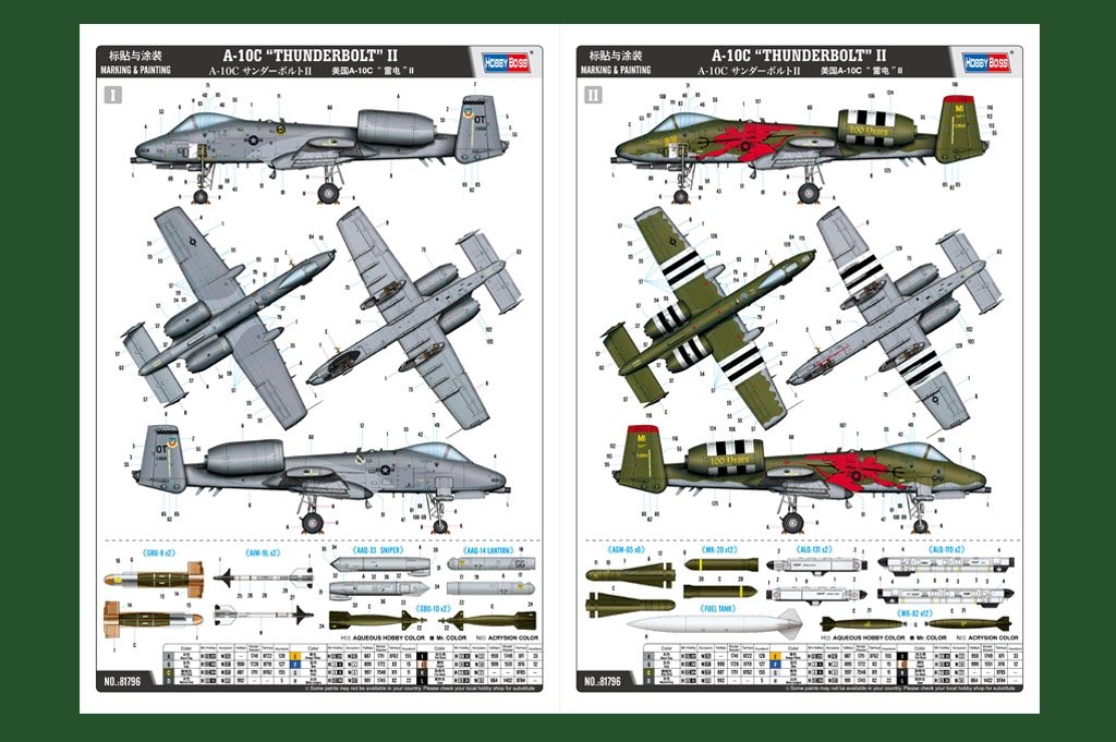Hobby Boss 81796 A-10C Thunderbolt II américain au 1/48 – image 4