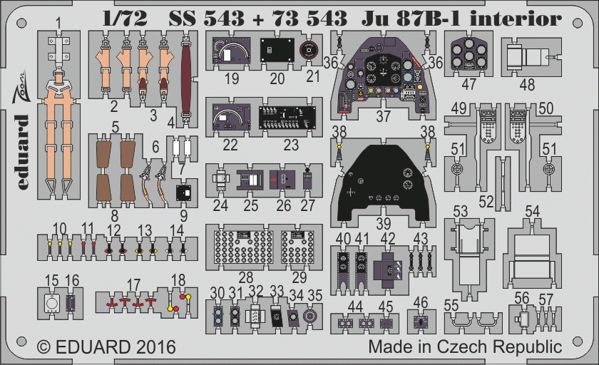 Eduard 73543 Ju 87B-1 1/72 AIRFIX – zdjęcie 2