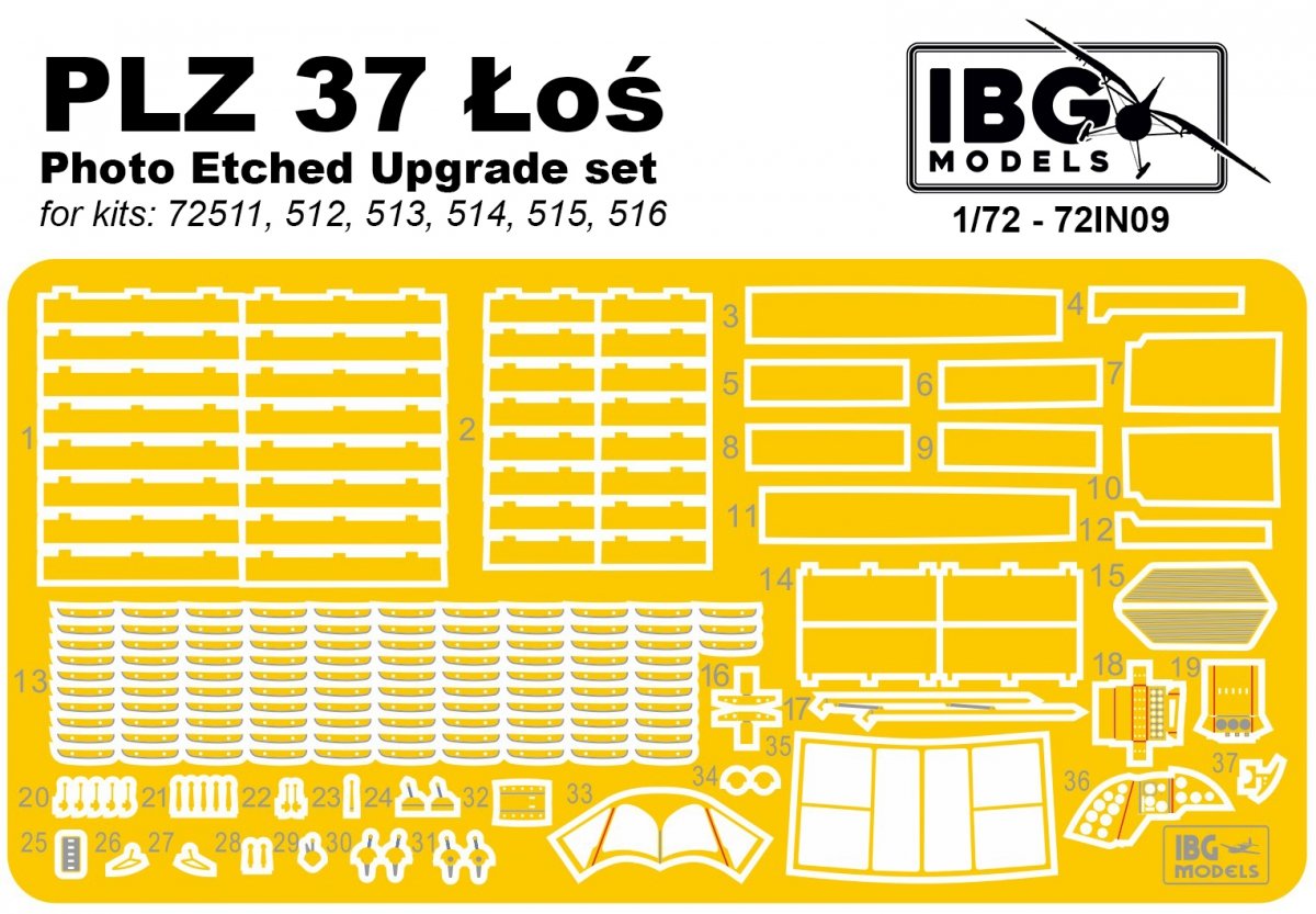 IBG 72IN09 PZL 37 Moose Upgrade set 1/72