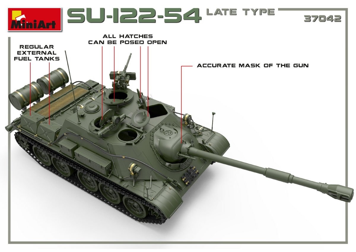 MiniArt 37042 SU-122-54 LATE TYPE 1/35 – image 7