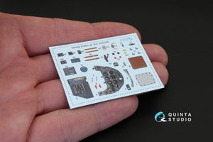 Quinta Studio QD32029 Bf 109G-6 3D-Printed &amp;amp; colored Interior on decal paper (for Revell kit) 1/32 – Bild 3