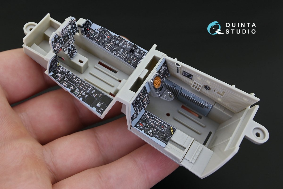 Quinta Studio QD32037 F-4J 3D-Printed &amp;amp; colored Interior on decal paper (for Tamiya kit) 1/32 – image 3