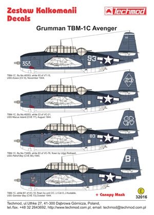 Techmod 32016 - Grumman TBM-1C Avenger 1/32 – Bild 2