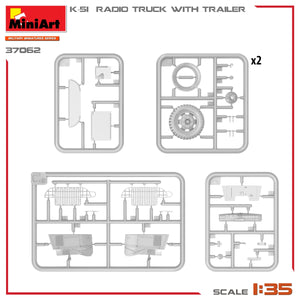 Miniart 37062 K-51 RADIO TRUCK WITH TRAILER 1/35 – image 10