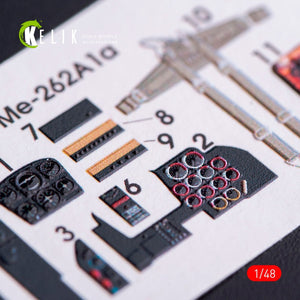 KELIK K48004 ME-262A1 INTERIOR 3D DECALS FOR TAMIYA KIT 1/48 – imagen 4