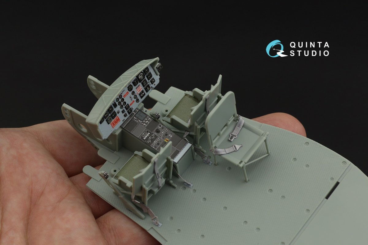 Quinta Studio QD35049 UH-1C 3D-Printed &amp;amp; colored Interior on decal paper (Academy) 1/35 – image 4