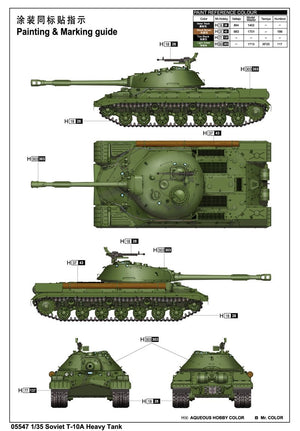 Trumpeter 05547 Soviet T-10A Heavy Tank 1/35 – obrázek 3