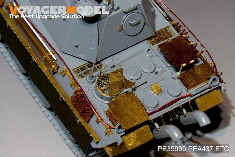 Voyager Model PEA437 WWII German Panther G/Jagdpanther G2 AntiAircraft Armor Patten1 (GP) 1/35 – obrázek 2