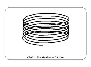 Aber CB-055 Thin electric wire / Cienki przewód elektryczny 0.55 mm x 5 m