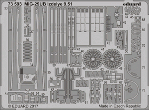 Eduard 73593 MiG-29UB Izdelye 9.51 TRUMPETER 1/72 – obrázek 2